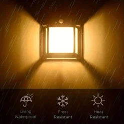 Solar Wall Light Welcome Light - 2 Pack -Solar Lights Store solar wall light welcome light 4