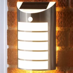 Solar Wall Light With PIR Sensor - 2PK -Solar Lights Store solar wall light with pir sensor 3