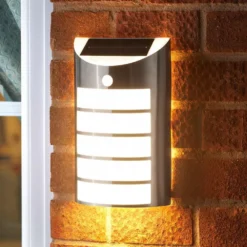 Solar Wall Light With PIR Sensor - 2PK -Solar Lights Store solar wall light with pir sensor 4