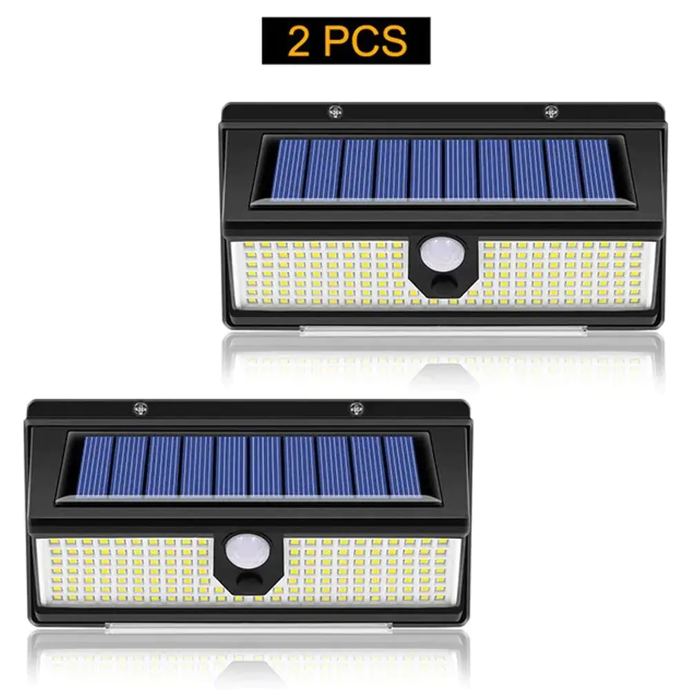 Solar Powered Stair Wall Fence Lights - 2pk 4 Solar Powered Stair Wall Fence Lights - 2pk - Image 2
