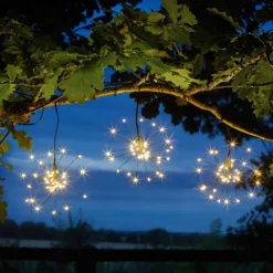 Triple StarBurst Solar String Lights - 2 PK