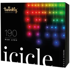 Twinkly Christmas Icicle Lights -Solar Lights Store twinkly christmas icicle lights