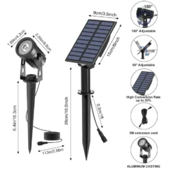 Solar Spot Lights Ultra - 2 Pack -Solar Lights Store ultra solar spotlights 2