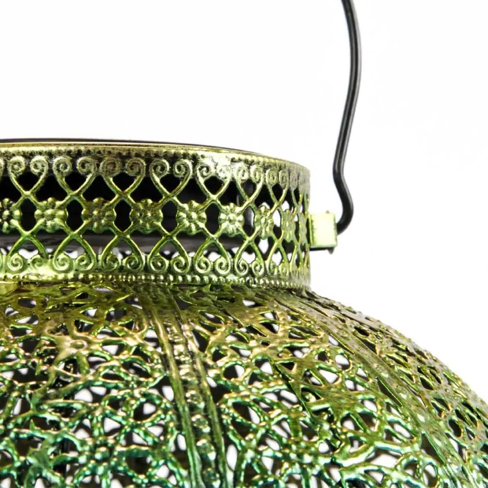 Solar Blue And Gold Moroccan Lantern 8 Solar Blue And Gold Moroccan Lantern - Image 6