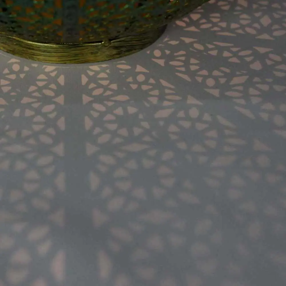 Solar Blue And Gold Moroccan Lantern 9 Solar Blue And Gold Moroccan Lantern - Image 7